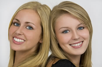 stock photo of two girls